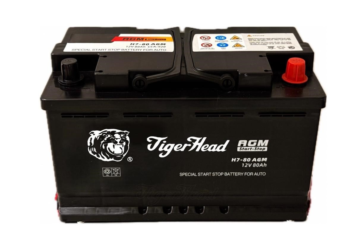Аккумуляторы AGM Start-Stop H7-80 - Tiger Head